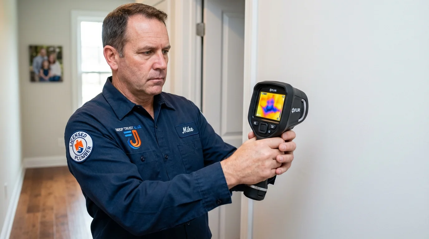 Thermal imaging leak detection by Johns Plumbing LLC in La Joya